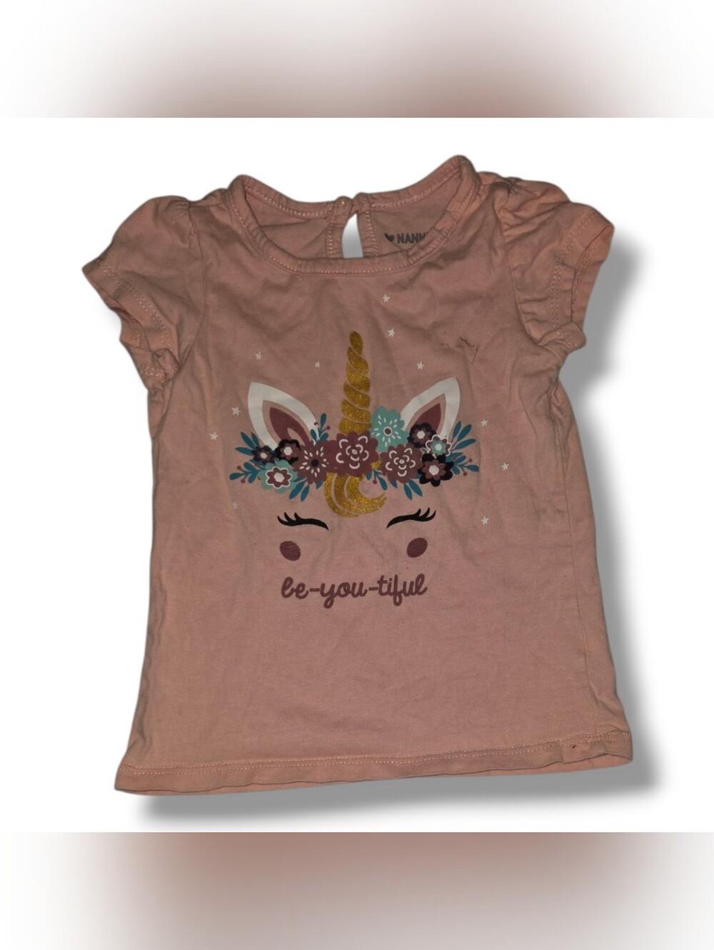 Children's Nannette Pink Unicorn Graphic Tee